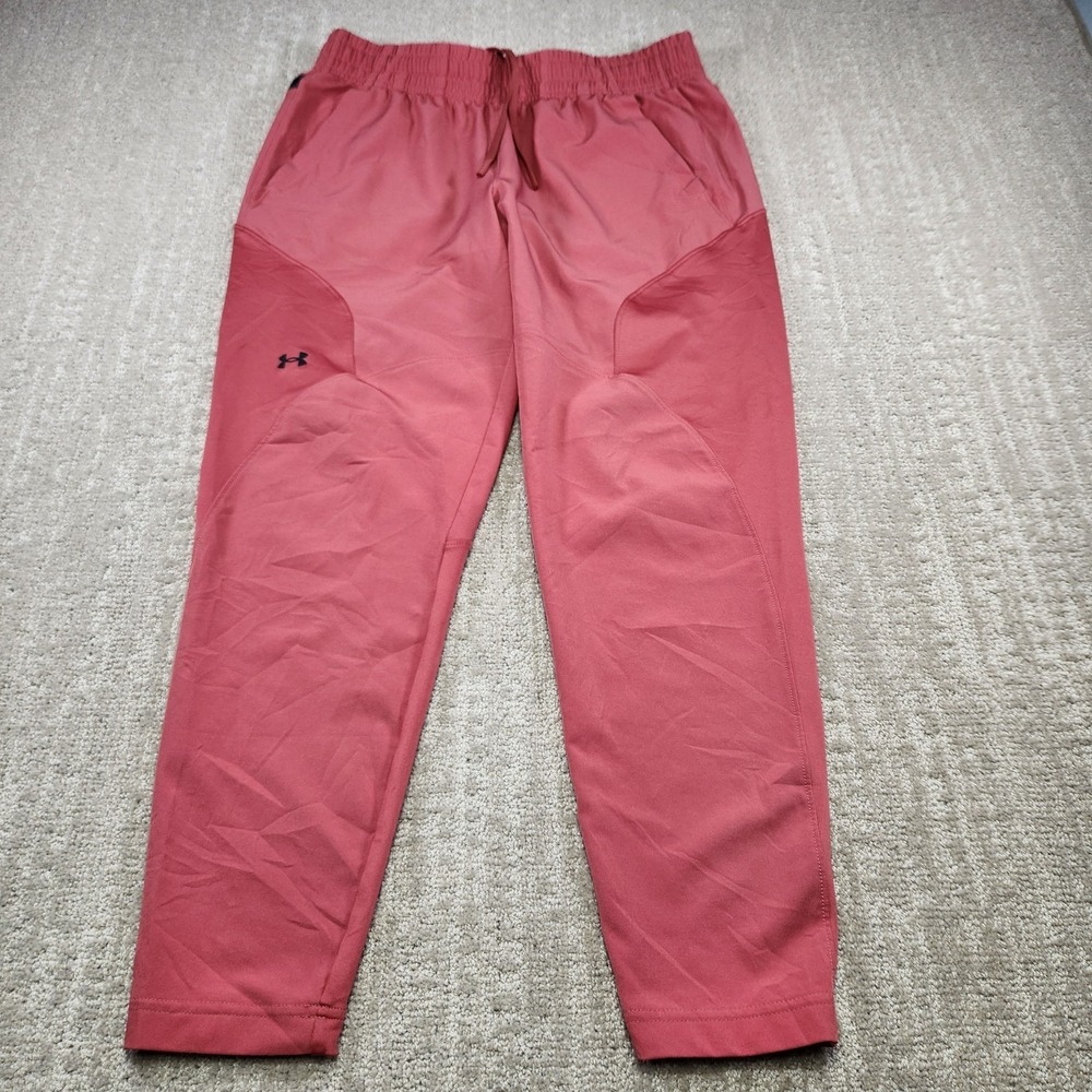 Under Armour Unstoppable Hybrid Pants Women Medium Water Resistant Running Gray